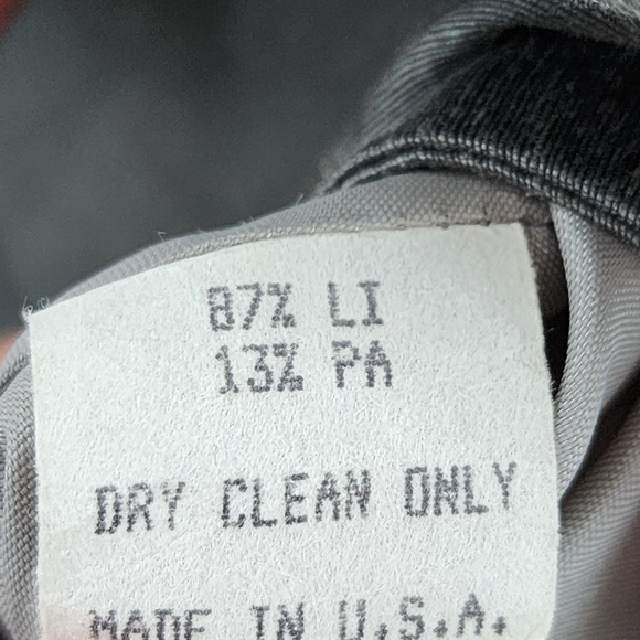 Patina Women's Linen Blend Button Front Coat Jacket Gray- L - Picture 9 of 9